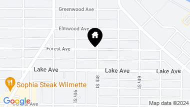 Map of 801 Forest Avenue, Wilmette IL, 60091