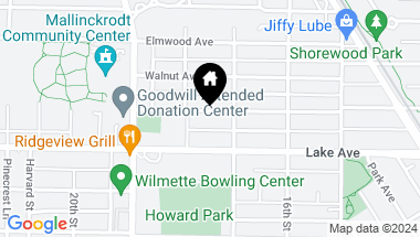 Map of 1715 Forest Avenue, Wilmette IL, 60091