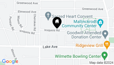 Map of 2149 Iroquois Road, Wilmette IL, 60091