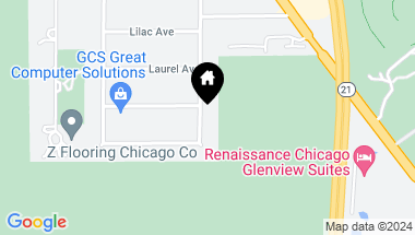 Map of 1441 Maple Street, Glenview IL, 60025