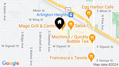 Map of 11 S HIGHLAND Avenue, Arlington Heights IL, 60005