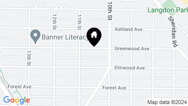 Map of 1027 Greenwood Avenue, Wilmette IL, 60091