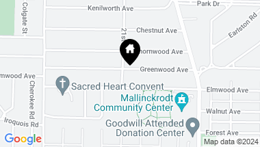 Map of 2041 Greenwood Avenue, Wilmette IL, 60091