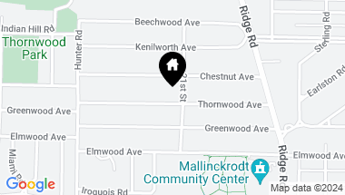 Map of 2108 Thornwood Avenue, Wilmette IL, 60091