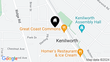 Map of 538 Melrose Avenue, Kenilworth IL, 60043