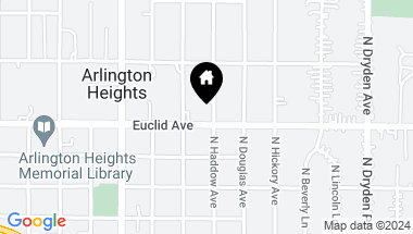 Map of 604 N Haddow Avenue, Arlington Heights IL, 60004