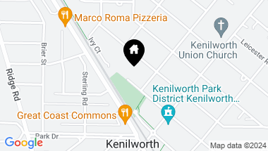 Map of 517 Cumnor Road, Kenilworth IL, 60043