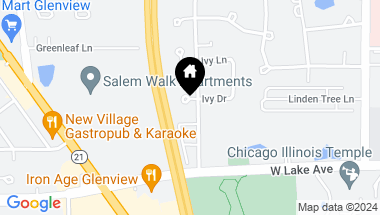 Map of 4401 Ivy Drive, Glenview IL, 60026