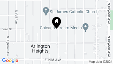 Map of 734 N Belmont Avenue, Arlington Heights IL, 60004
