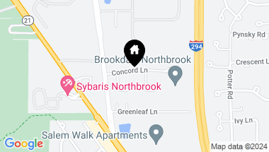 Map of 4553 Concord Lane, Northbrook IL, 60062