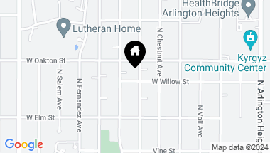 Map of 1004 N Mitchell Avenue, Arlington Heights IL, 60004