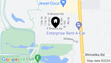 Map of 1804 Wildberry Drive Unit: B, Glenview IL, 60025