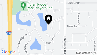 Map of 2552 Indian Ridge Court, Glenview IL, 60026