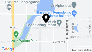 Map of 204 E Marion Avenue, Prospect Heights IL, 60070