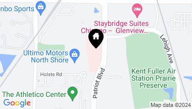 Map of 2624 Patriot Boulevard, Glenview IL, 60026
