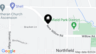 Map of 2140 New Willow Road, Northfield IL, 60093
