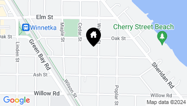 Map of 601 Cherry Street, Winnetka IL, 60093