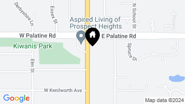 Map of 705 N Elmhurst Road, Prospect Heights IL, 60070