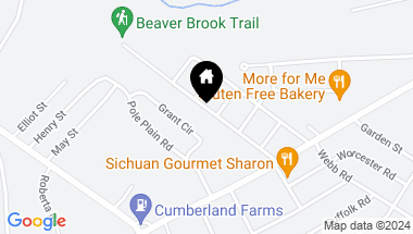 Map of 22 Berkshire Avenue, Sharon MA, 02067
