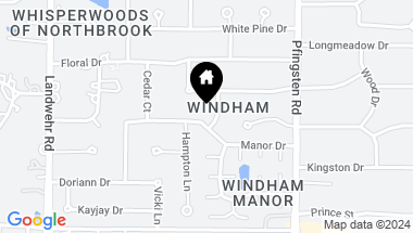 Map of 2916 Manor Drive, Northbrook IL, 60062