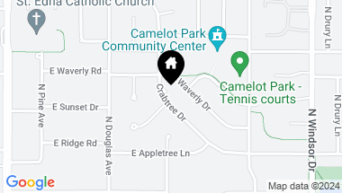Map of 712 E Crabtree Drive, Arlington Heights IL, 60004