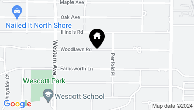 Map of 2243 Woodlawn Road, Northbrook IL, 60062
