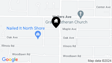 Map of 2411 MAPLE Avenue, Northbrook IL, 60062