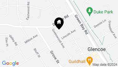 Map of 841 Greenwood Avenue, Glencoe IL, 60022