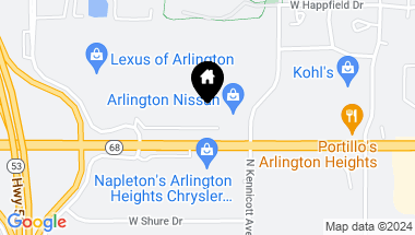 Map of 1400 W Dundee Road, Arlington Heights IL, 60004