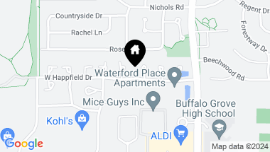 Map of 652 W Happfield Drive, Arlington Heights IL, 60004