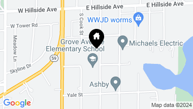 Map of 830 S Grove Avenue, Barrington IL, 60010