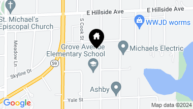 Map of 820 S GROVE Avenue, Barrington IL, 60010