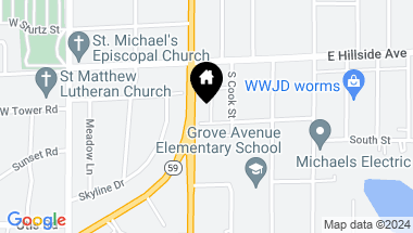 Map of 108 Wisconsin Avenue, Barrington IL, 60010