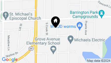Map of 738 S Grove Avenue, Barrington IL, 60010