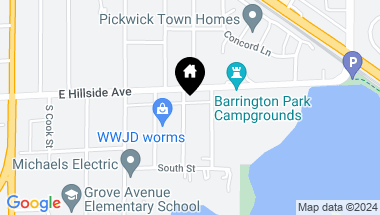 Map of 711 Prairie Avenue, Barrington IL, 60010