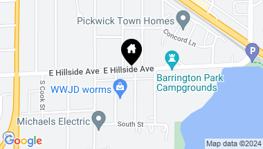 Map of 517 E Hillside Avenue, Barrington IL, 60010