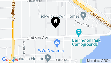 Map of 636 Division Street, Barrington IL, 60010