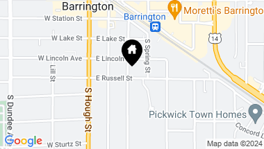 Map of 417 S Grove Avenue, Barrington IL, 60010