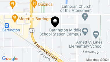 Map of 157 Kainer Avenue, Barrington IL, 60010