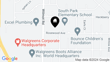 Map of 1516 Rosewood Avenue, Deerfield IL, 60015