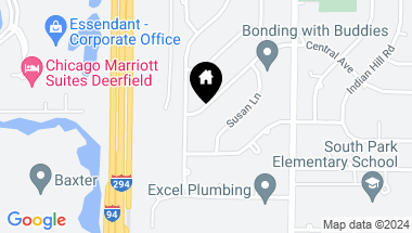 Map of 1765 Central Avenue, Deerfield IL, 60015