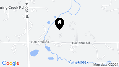 Map of 34 Oak Knoll Road, Barrington Hills IL, 60010