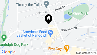 Map of 43 West Street # B1, Randolph MA, 02368