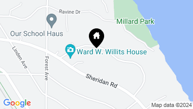Map of 1436 Waverly Road, Highland Park IL, 60035