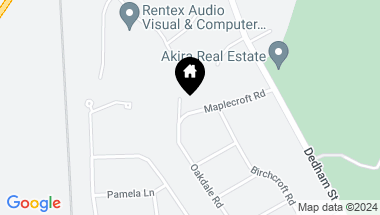 Map of 19 Maplecroft Rd, Canton MA, 02021