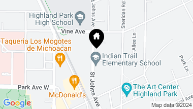 Map of 2107 Saint Johns Avenue Unit: 2107, Highland Park IL, 60035