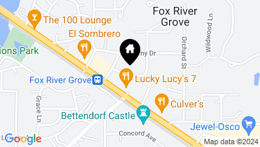 Map of 408 Lucille Avenue, Fox River Grove IL, 60021