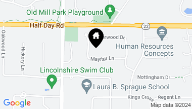 Map of 12 Mayfair Lane, Lincolnshire IL, 60069
