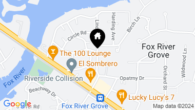 Map of 200 Lincoln Avenue, Fox River Grove IL, 60021