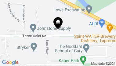 Map of 3712 THREE OAKS Road, Cary IL, 60013